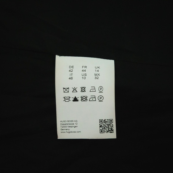 Hugo Boss Size 10 Jotila Boucle Tweed Metallic Snap Collarless Lined Wool Blazer - Picture 7 of 9